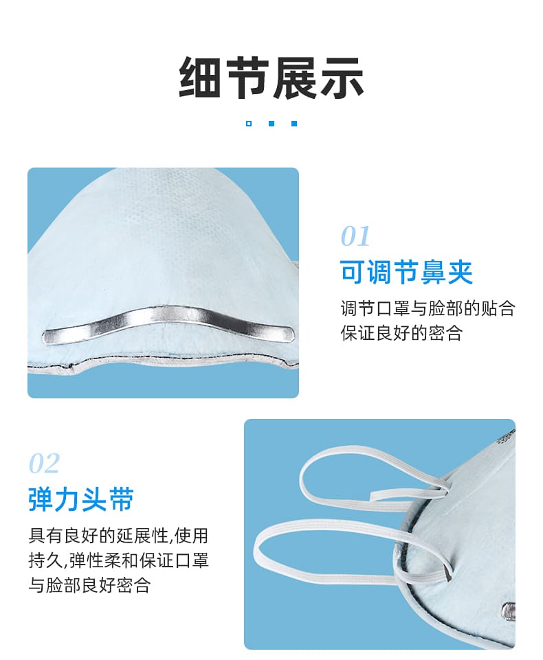 3M 8246CN KN95 防颗粒物口罩 （头戴式、减除酸性气体异味）
